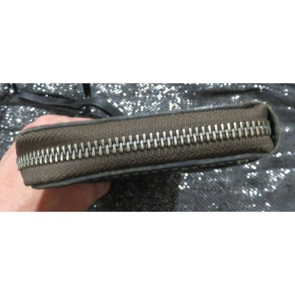 PATRICIA NASH Vintage Black Floral Tooled Leather Zip Around Long Wallet Wristle - Picture 3 of 13